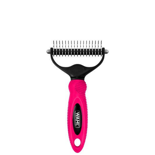 Wahl Animal Raspberry Double-sided Undercoat De-matting Rake WA94912