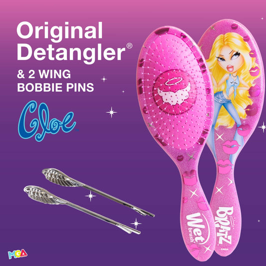 WetBrush Original Detangler Bratz Kit - Cloe + 2pc Wing Bobby Slide