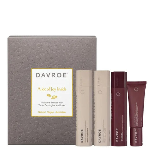 Davroe Moisture Senses Quad Pack with Tame Detangler & Luxe Leave-in Masque Gift Pack
