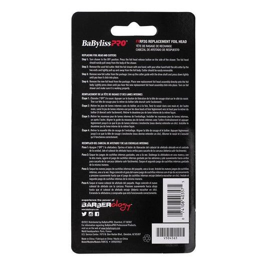 Babyliss PRO FoilFX Gold Replacement Foil Head & Cutters FXRF2G