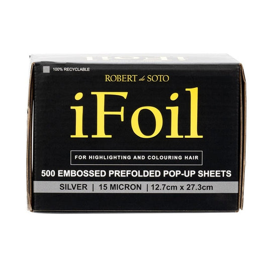 Robert De Soto IFoil Embossed Pop Up Silver 15 Micron 500 Sheets 12.7cm x 27.3cm 138058