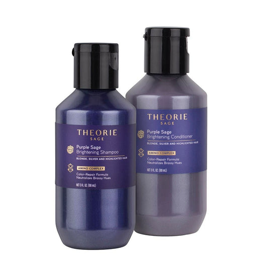 Theorie Purple Sage Brightening Shampoo and Conditioner Travel Duo 90ml