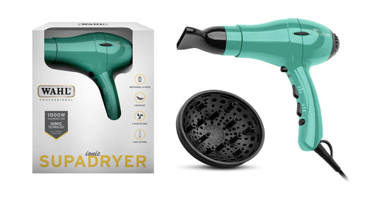Wahl Supadryer Ionic Hair Dryer with Diffuser & Nozzle 1800W (3m Cord)