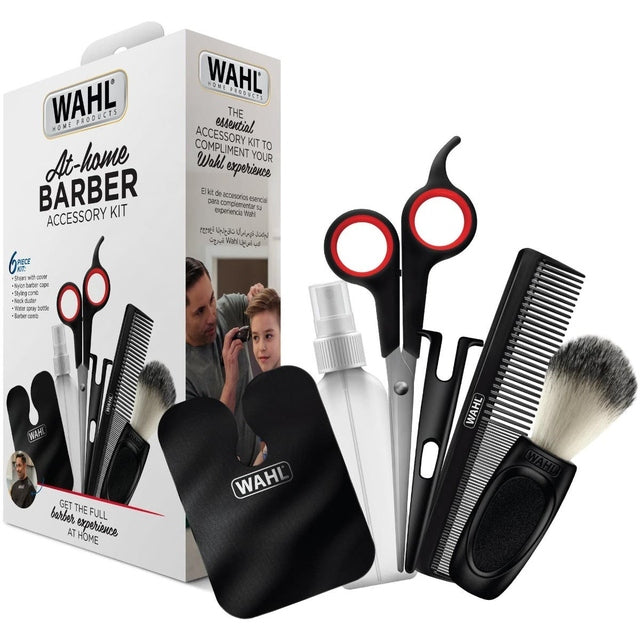 Wahl Haircutting Kit - Scissors, Comb, Barbers Cape, Cleaning