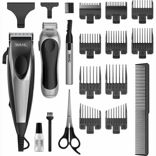 Wahl Complete Cut Combo Pro hair clipper and trimmer kit with guards, scissors, comb and accessories