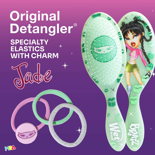 WetBrush Original Detangler Bratz Kit - Jade + 3pc Elastics