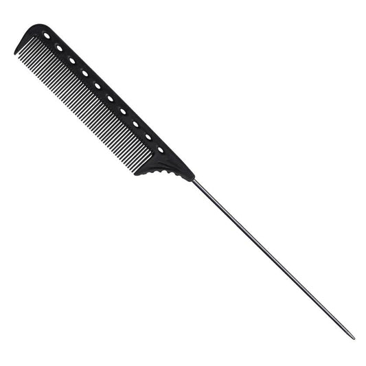 Y.S.Park Long Pin Tail Comb YS-122 - Carbon Black