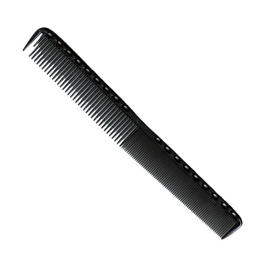 Y.S. Park G35 Fine Cutting Comb with Guide by cm, Extra Long - Carbon Black