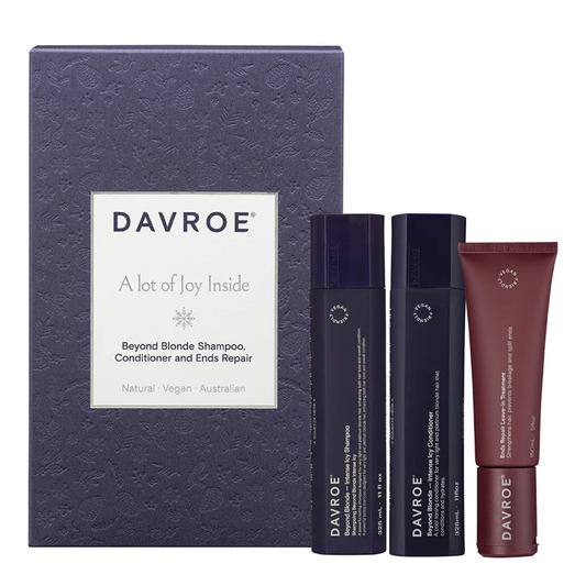 Davroe Beyond Blonde Trio (Shampoo, Conditioner & End Repair Leave-in Treatment) Gift Pack