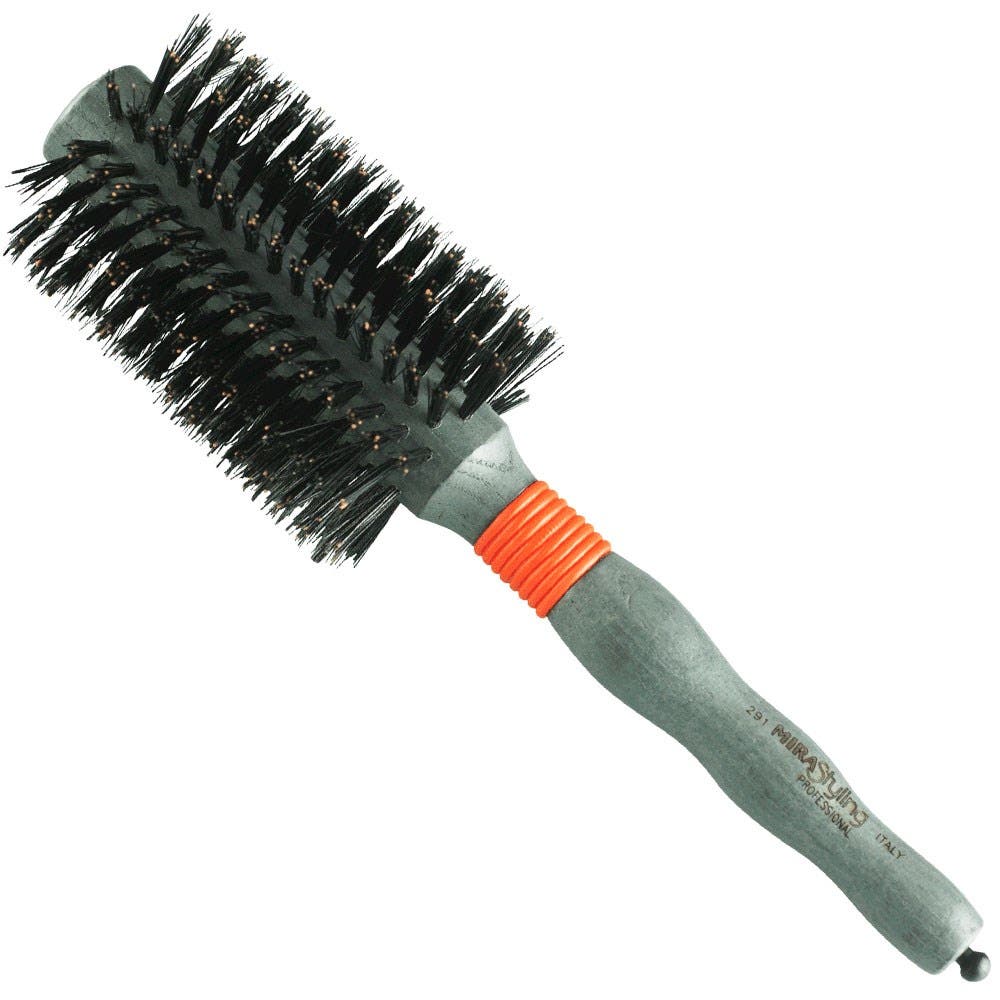 Mira 291 Boar Bristle / Nylon Radial Professional Hair Brush - 68mm Orange Ring