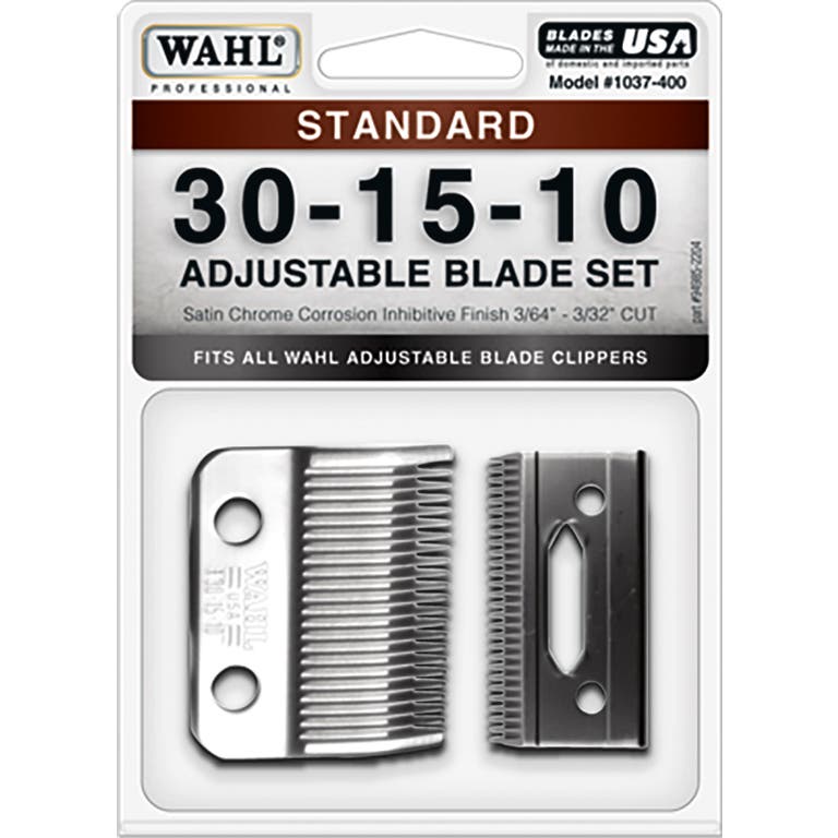 Wahl 30-15-10 Standard Blades Set w Oil & Screws for Wahl Show Pro Clipper
