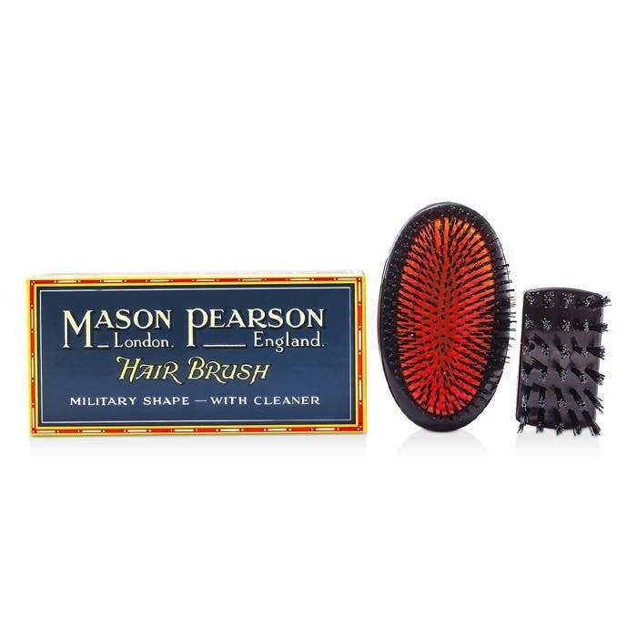 Mason Pearson Sensitive - Pure Boar Bristle Military Hair Brush Dark Ruby - SB2M