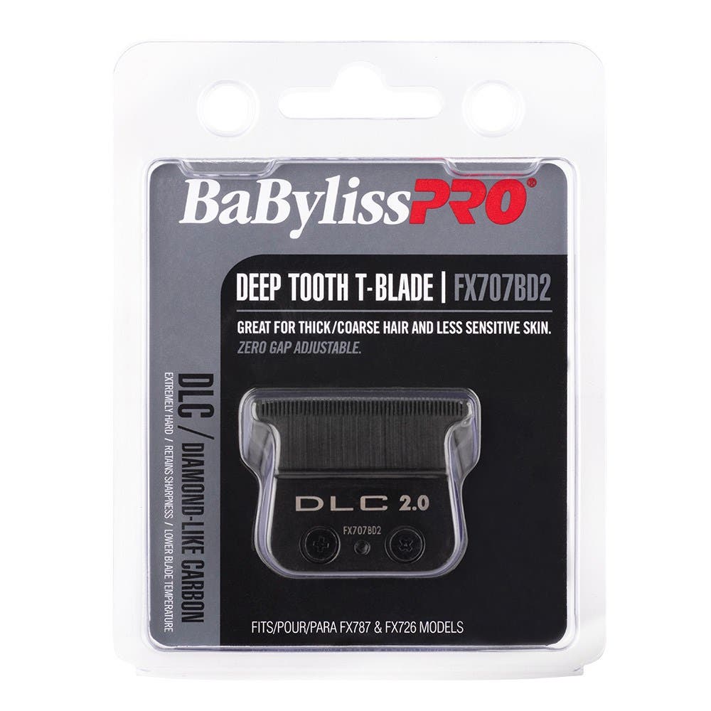 BaBylissPRO DLC T-Blade 2.0mm Deep Tooth FX707BD2