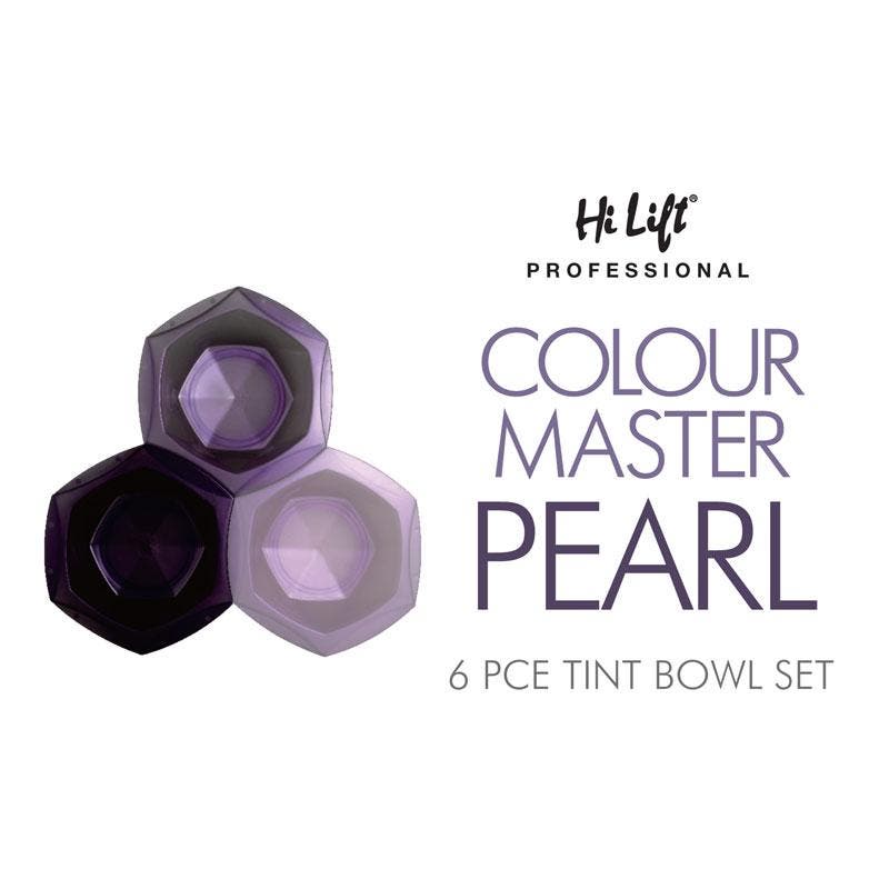 Hi Lift Professional Colour Master Pearl 6 pce Tint Bowl Set