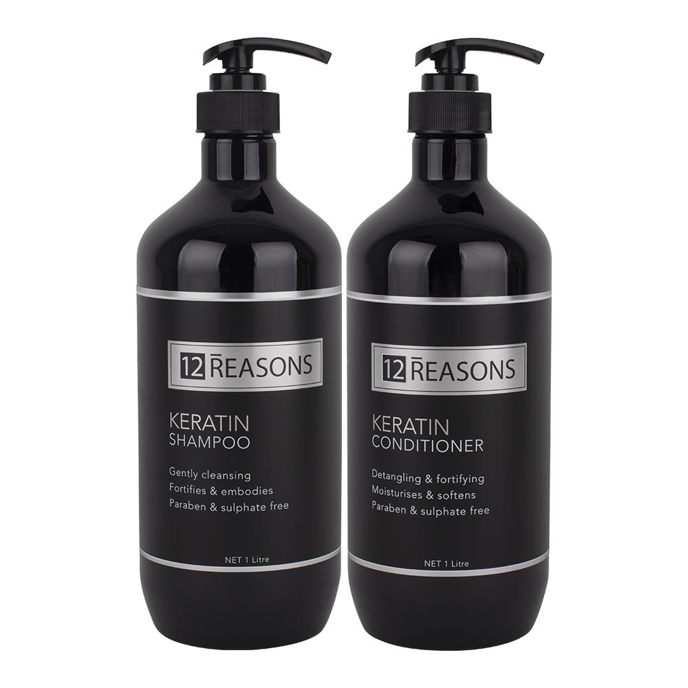 12Reasons Keratin Shampoo & Conditioner 1L