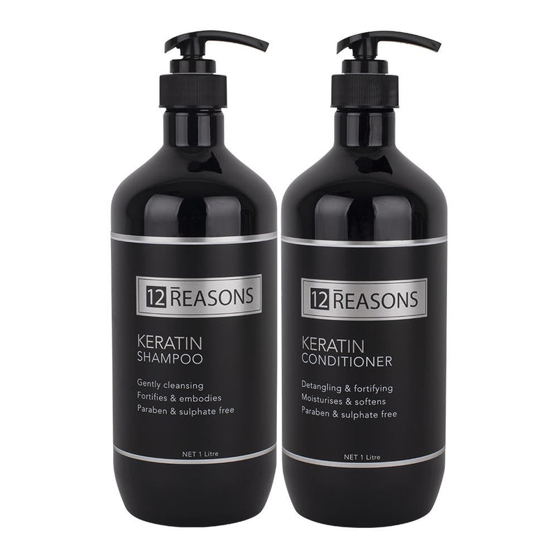 12Reasons Keratin Shampoo & Conditioner 1L