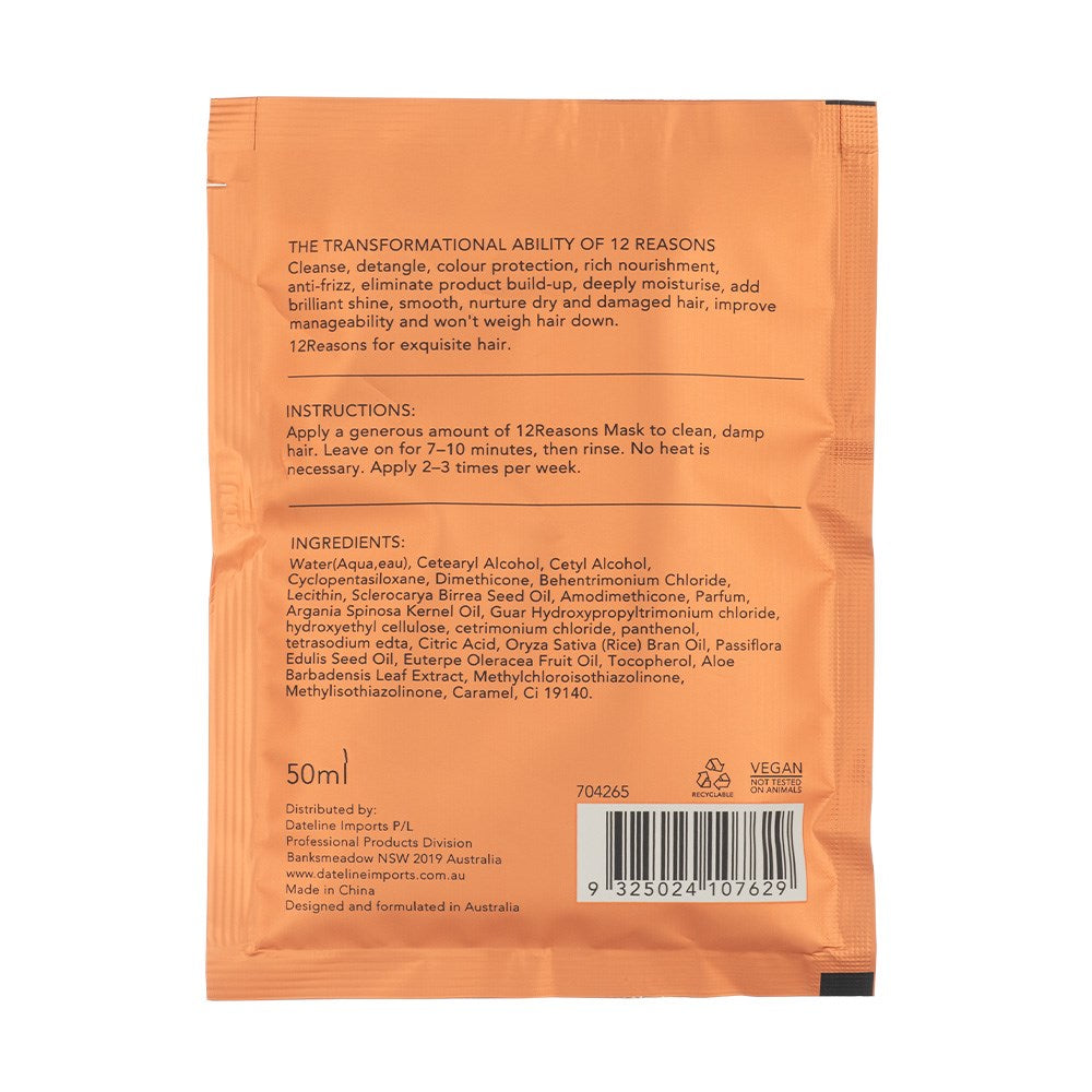 12Reasons Marula Oil Hair Mask 12pc x 50ml Display 704262