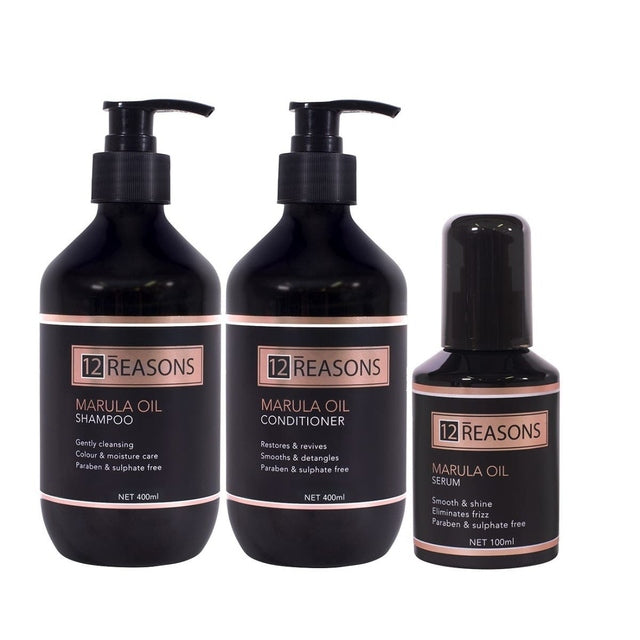 12Reasons Marula Oil Hydrate & Shine Trio Marula DUO & Marula Oil Hair Serum 100ml