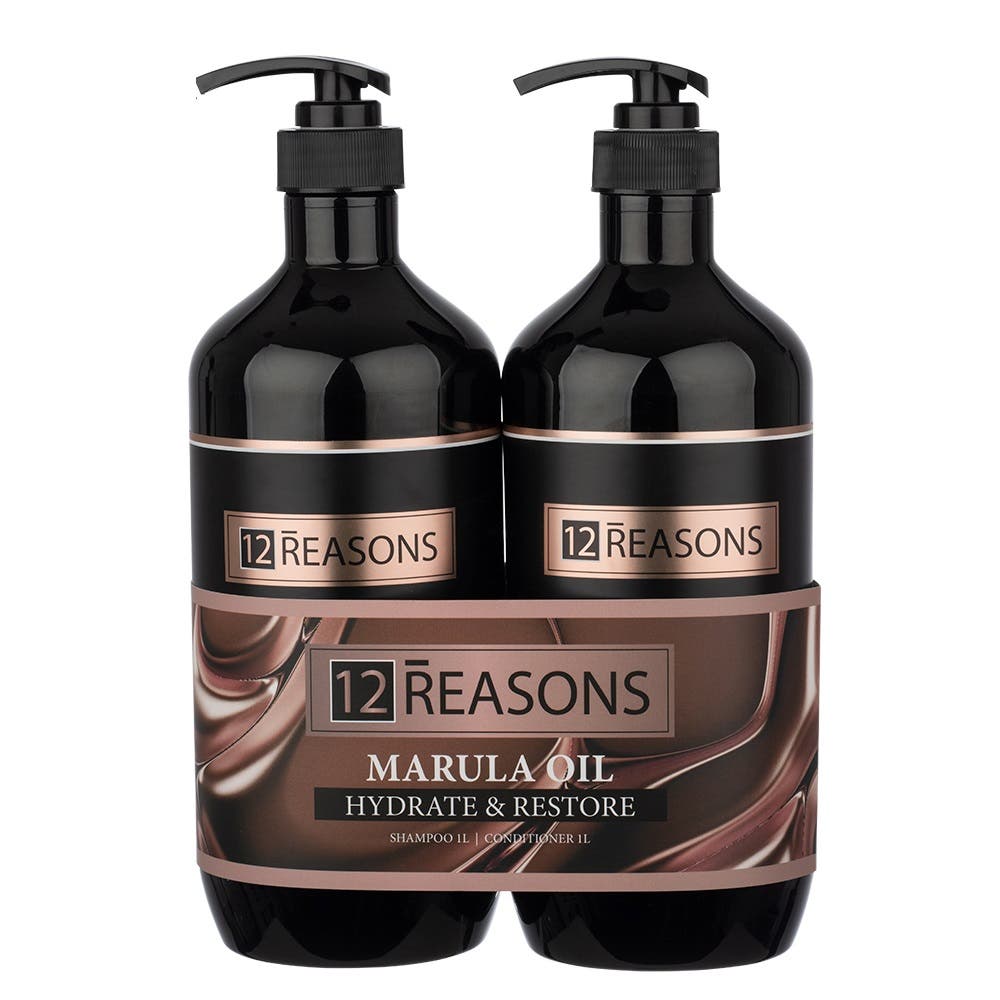 12Reasons Marula Oil Shampoo & Conditioner 1L