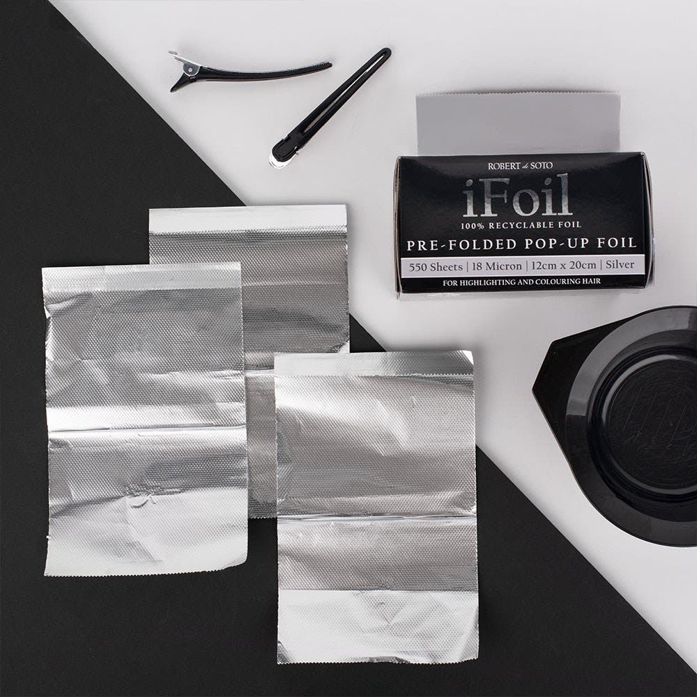 Robert De Soto IFoil Pop Up Silver 18 Micron 550 Sheets 12cm x 20cm 137804