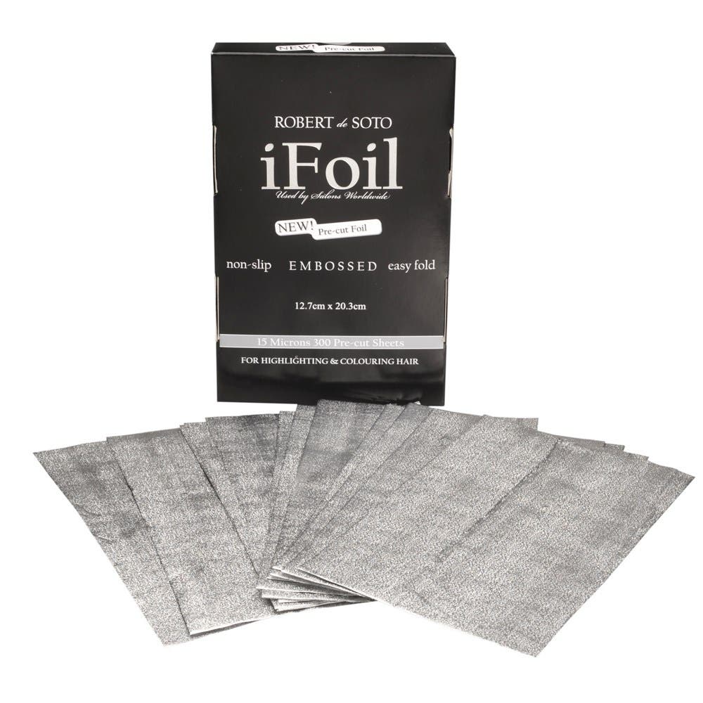 Robert De Soto Pre-Cut Embossed Silver iFoil 15 Microns 300 sheets 138040