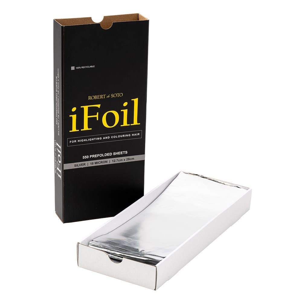 Robert de Soto Pre-Folded Silver iFoil - Large 18 Mircon 550 sheets 12.7cm x 28cm 138046