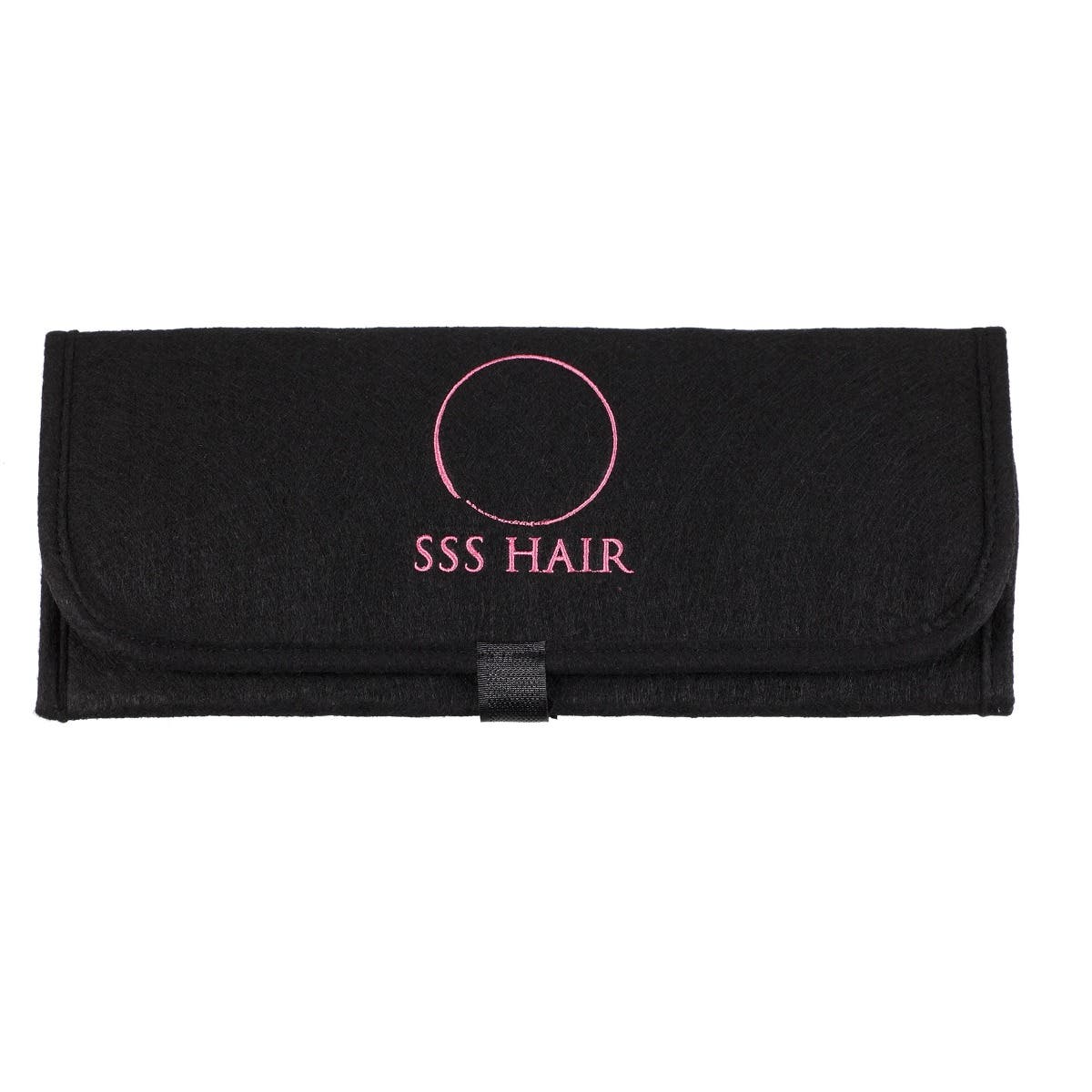 SSS Hair Black Felt Heat Proof Mat and Foldable Safety Pouch