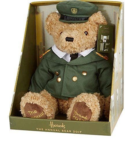2017 Harrods BOXED GREEN MAN BEAR Annual Edition Collectable Bear