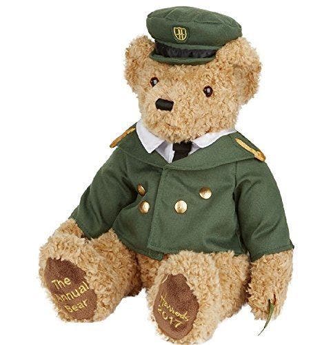 2017 Harrods BOXED GREEN MAN BEAR Annual Edition Collectable Bear