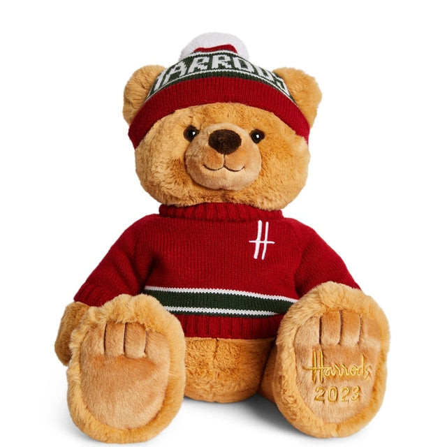2023 HARRODS Christmas Bear Ethan 36cm Teddy Bear Brand New with Tags Attached