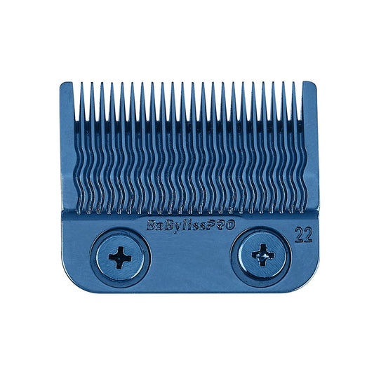 BaBylissPRO Replacement Clipper Blade MIM Ultra Thin Precision Fade Blade Blue Fits FX LoProFX SnapFX LithiumFX FXONE Clippers FX8022BL