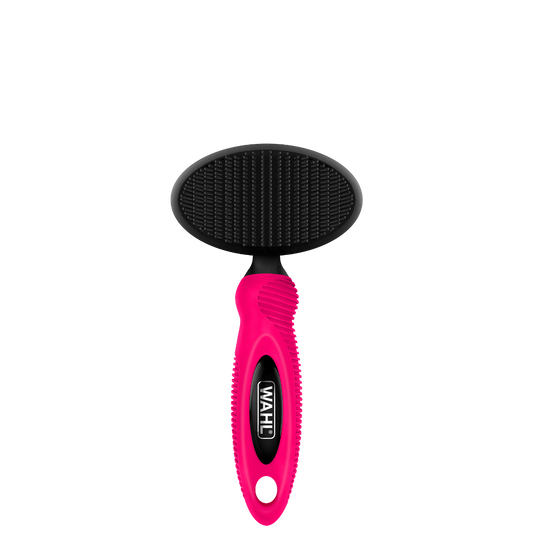Wahl Animal Raspberry Gentle Ball-Tipped Nylon Slicker Brush WA90202