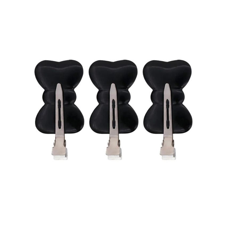 3 pieces No Crease or Bend Beauty Hair Clips - Bowtie shape