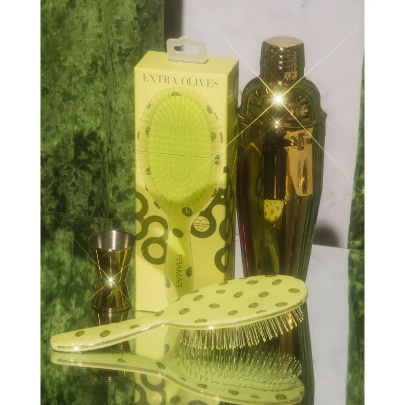 Framar Detangler Hair Brush Extra Dirty - Extra Olives