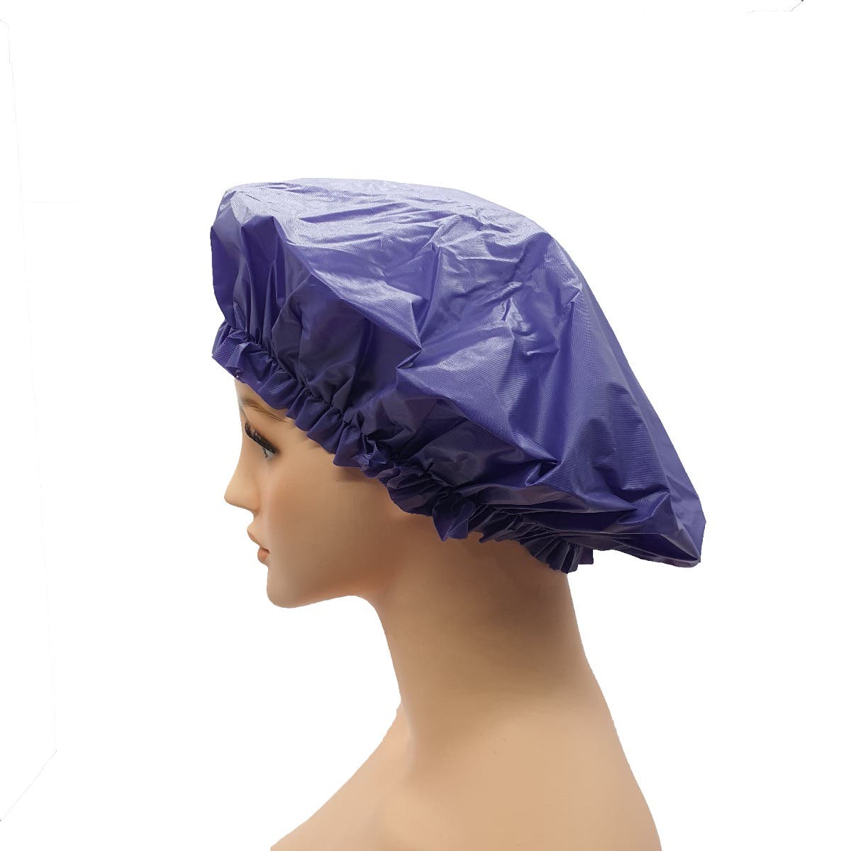 Microfibre Lined Shower Cap-Purple
