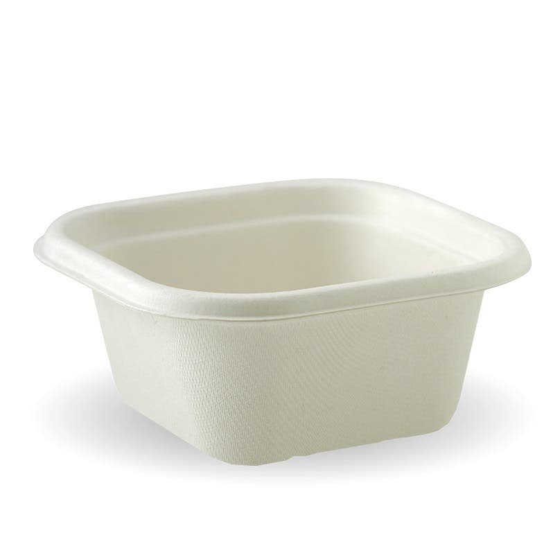 480mL White Plant Fibre Disposable Colour Bowl - 600pk