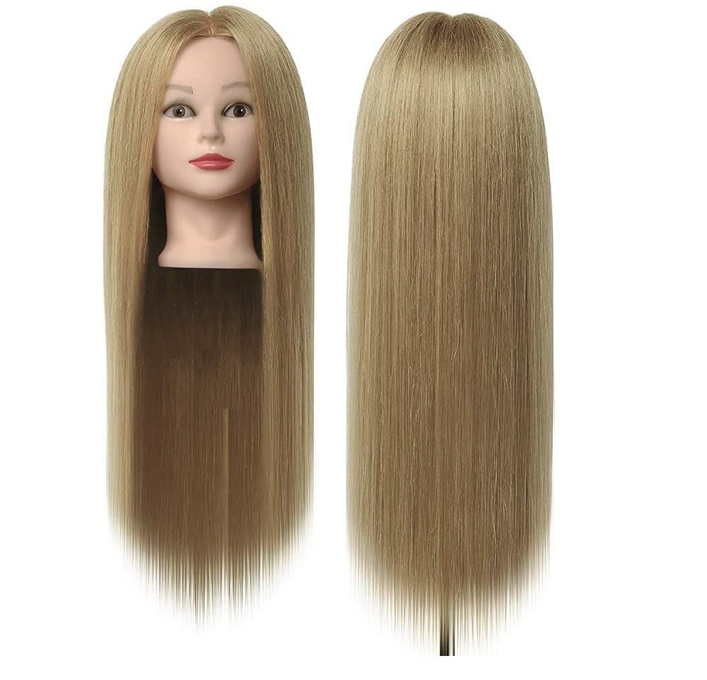 Mannequin Head Natural Blonde Synthetic Hair 60 cm / 24"