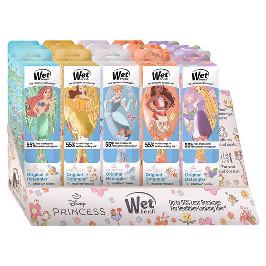 WetBrush Original Detangler DREAMY Princess Display (15 x Original Detangler)