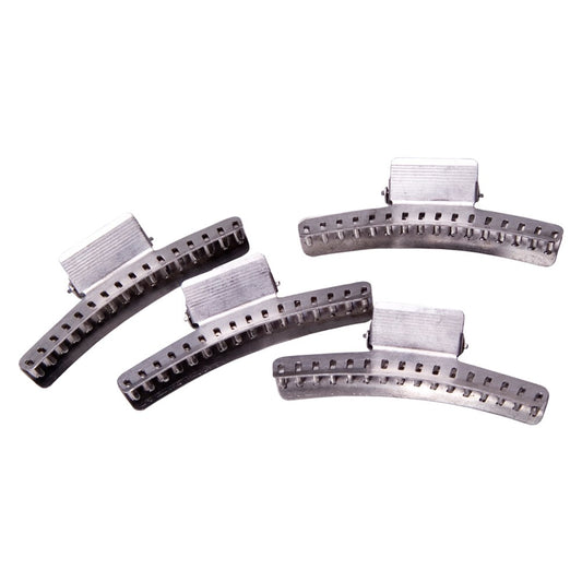 Dateline Professional 3 Inch Aluminium Finger Wave Hair Clips, 24pk