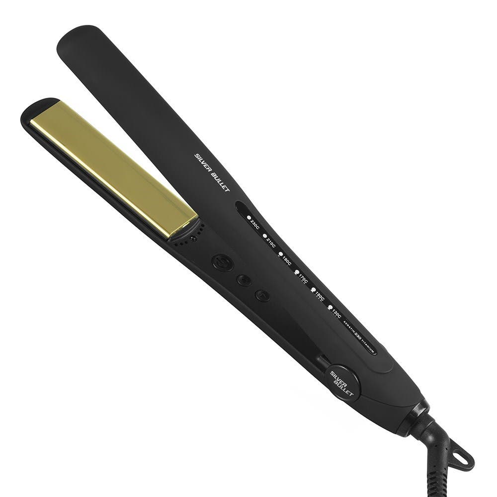 Silver Bullet Gold Straightener - Keratin 230 Titanium Professional Hair Iron