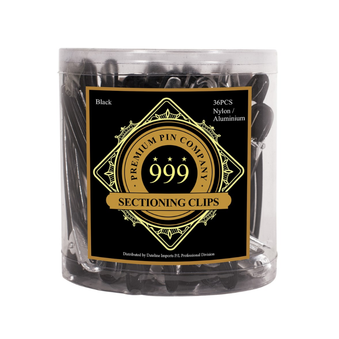 Premium Pin Company 999 Black Nylon/Aluminium Sectioning Clips 36pcs