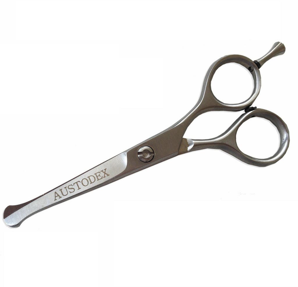 AUSTODEX Pet CURVED BALL TIP SAFETY SCISSORS - Professional Dog Grooming Hair Cutting *Choose size
