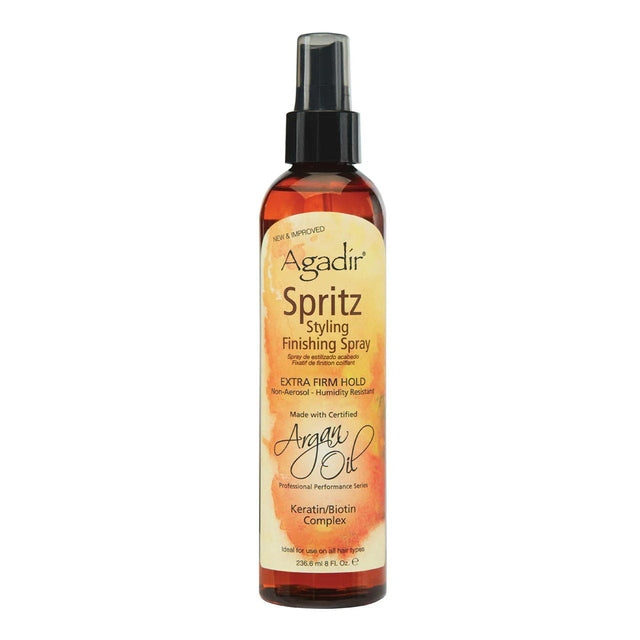 Agadir Argan Oil Spritz Styling Finishing Spray, Extra Firm Hold 236.6ml