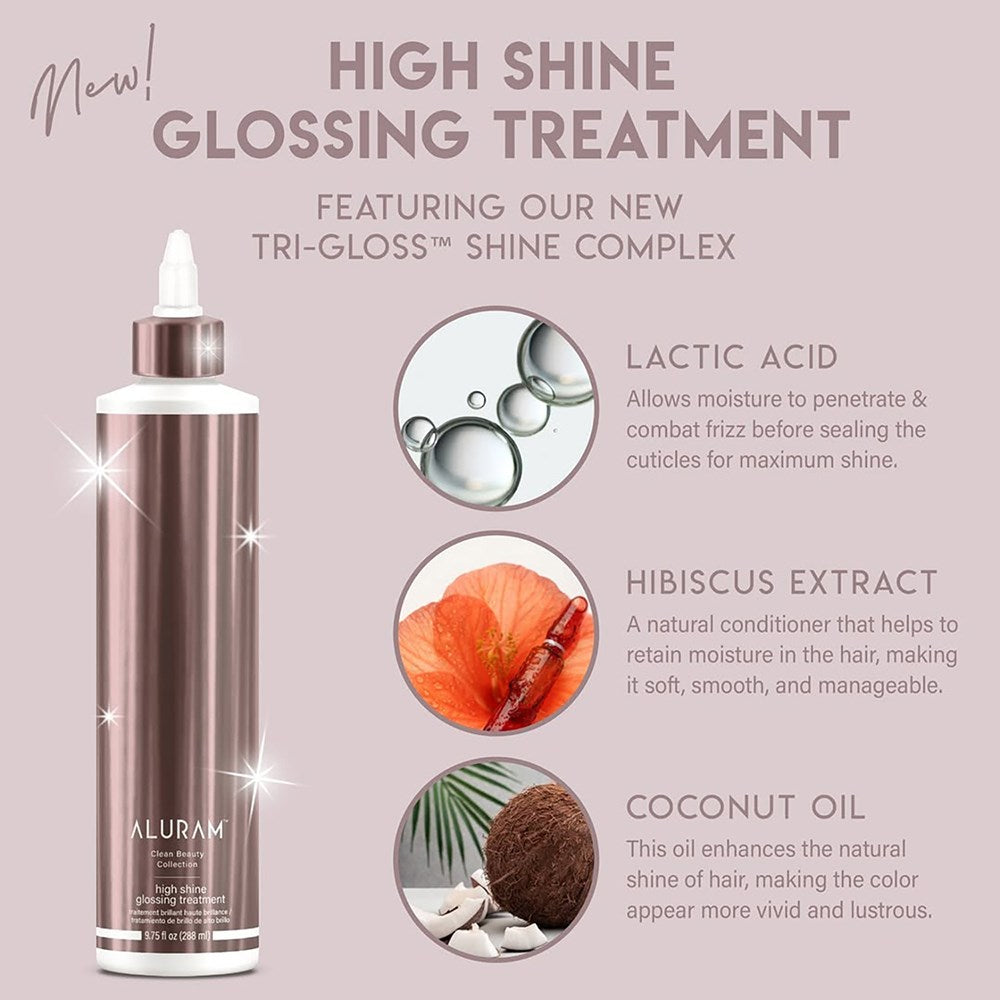 Aluram Clean Beauty Collection High Shine Glossing Hair Treatment 288ml