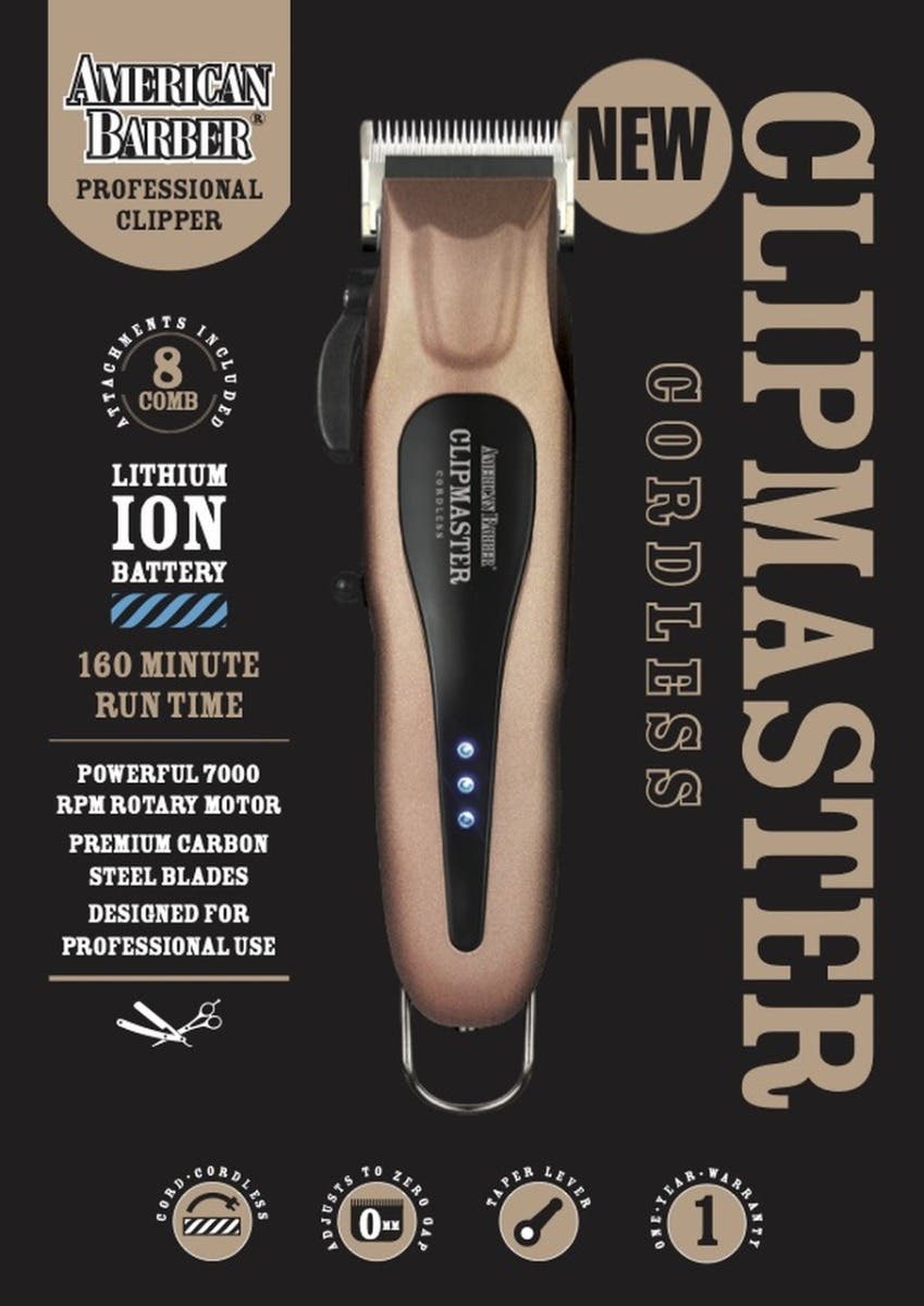 American Barber Clipmaster Cordless Clipper *choose colour
