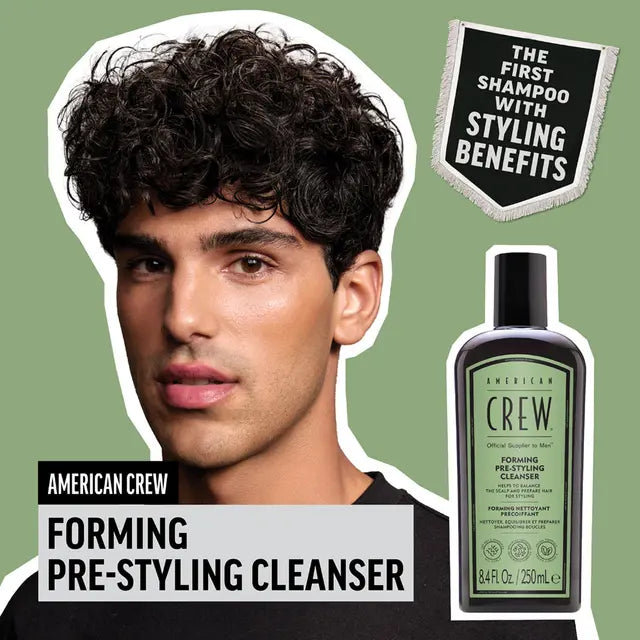 American Crew Forming Cream & Pre-Styling Shampoo With Bonus Socks Pack