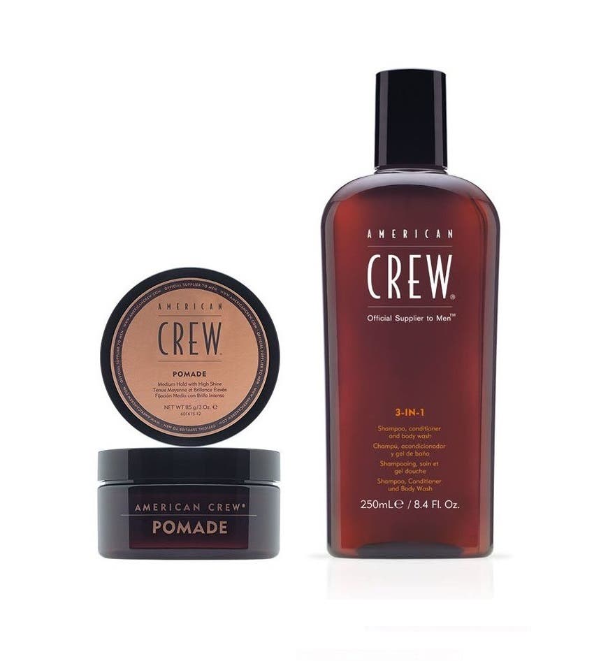 American Crew Grooming Collection 3-in-1 Shampoo + Pomade Duo Pack