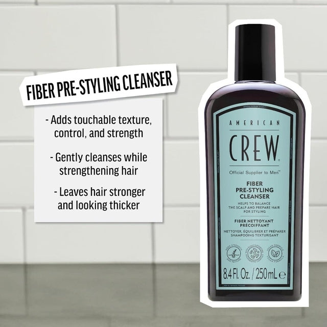 American Crew Men's Fiber Pre-Styler Shampoo 250ml