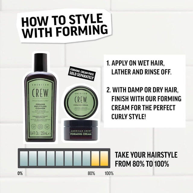 American Crew Men's Forming Pre-Styler Shampoo 250ml