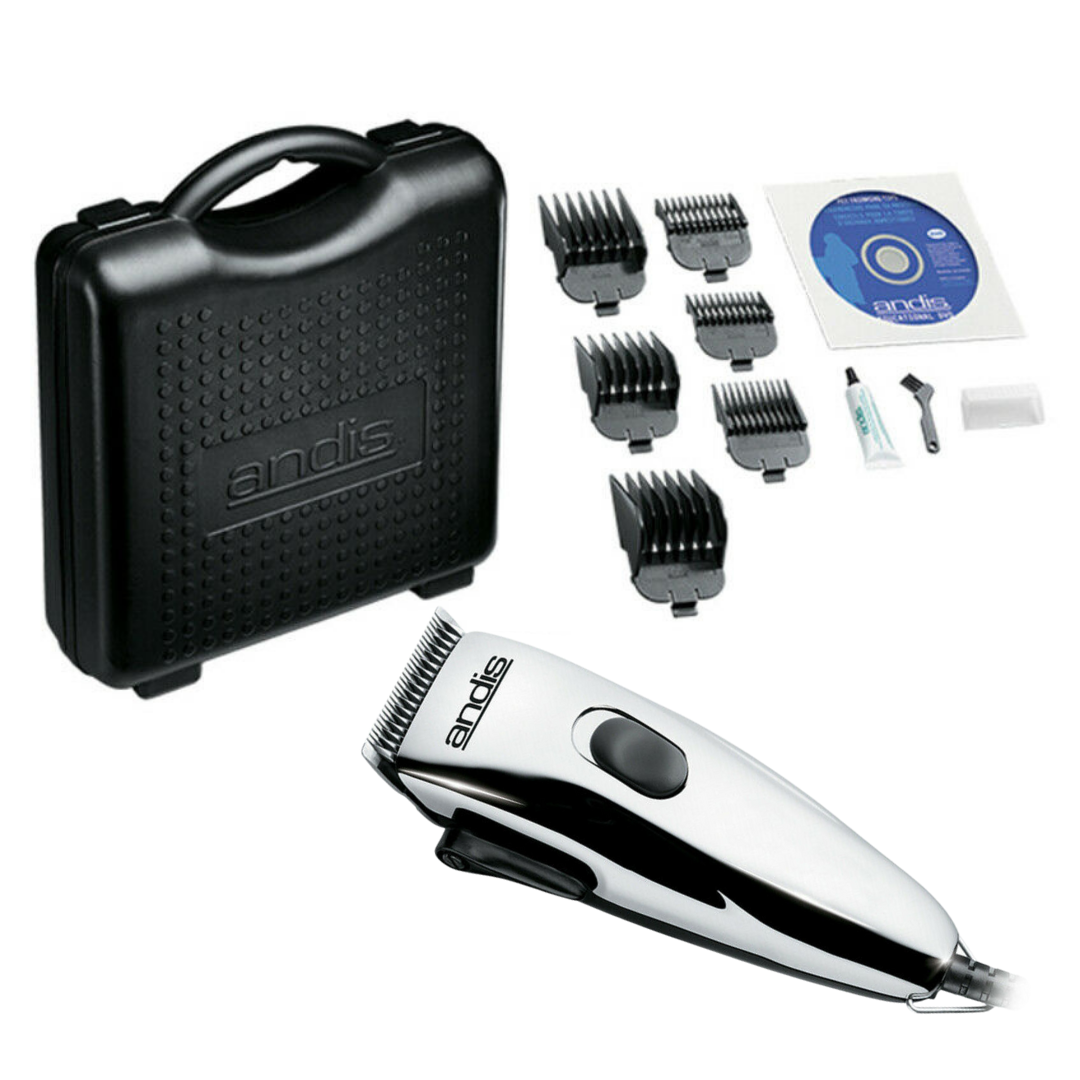 Andis EasyClip Light Duty Clipper Kit – 12-Piece Set with Adjustable Blade PM-1
